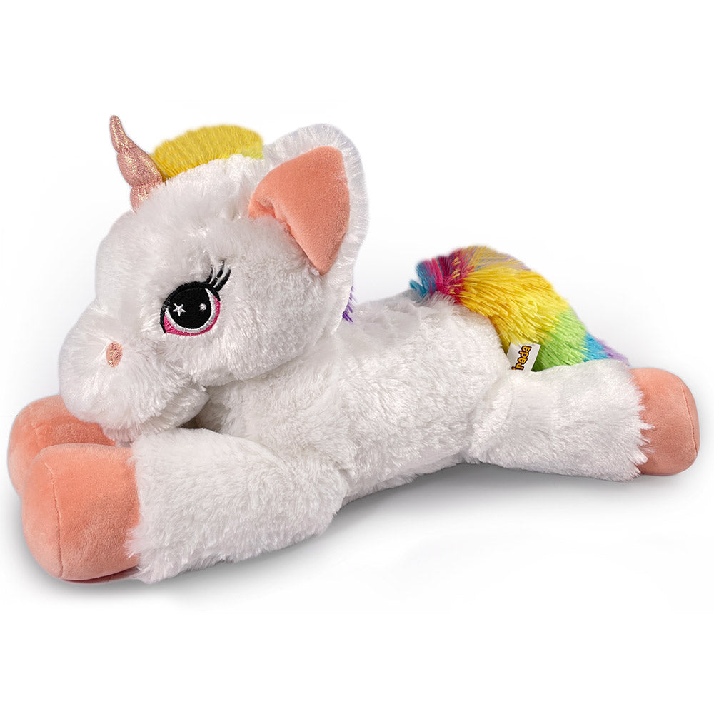 Mirada Big Floppy Stuffed Unicorn Soft Toy with Pink Paws Plush Toy -White(52cm)