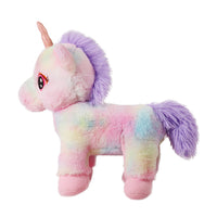 Mirada Floppy Stuffed Unicorn Soft Toy with Glitter Horn Plush Toy -Multicolor(32cm)
