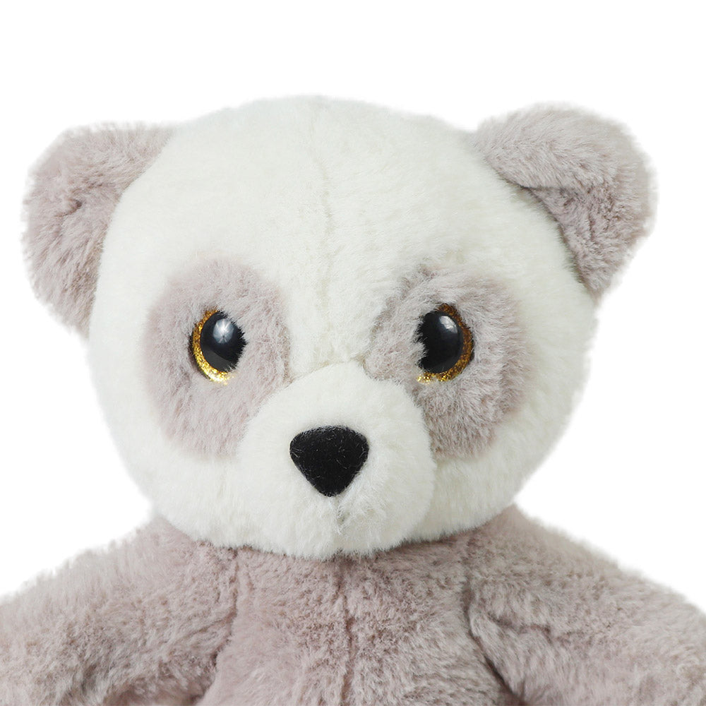 Mirada Grey Cute Plush Stuffed Glitter Eye Panda Soft Toy - 25 cm