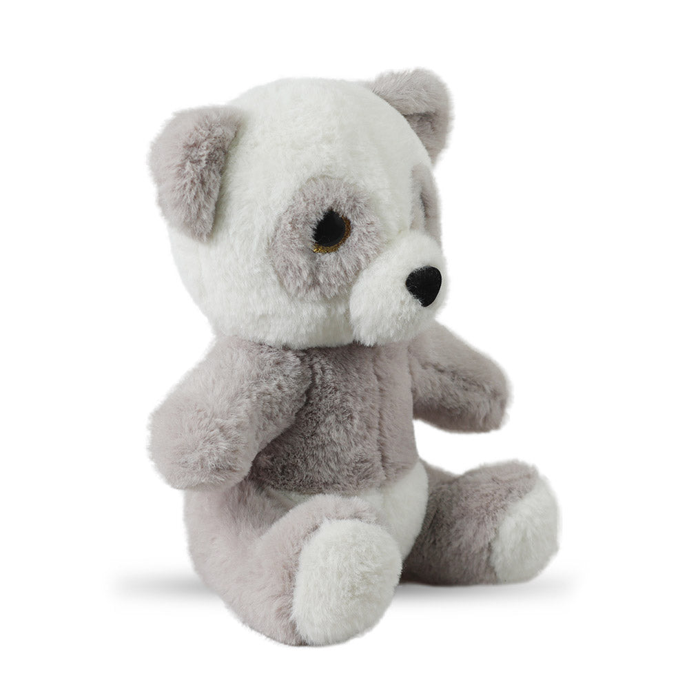 Mirada Grey Cute Plush Stuffed Glitter Eye Panda Soft Toy - 25 cm