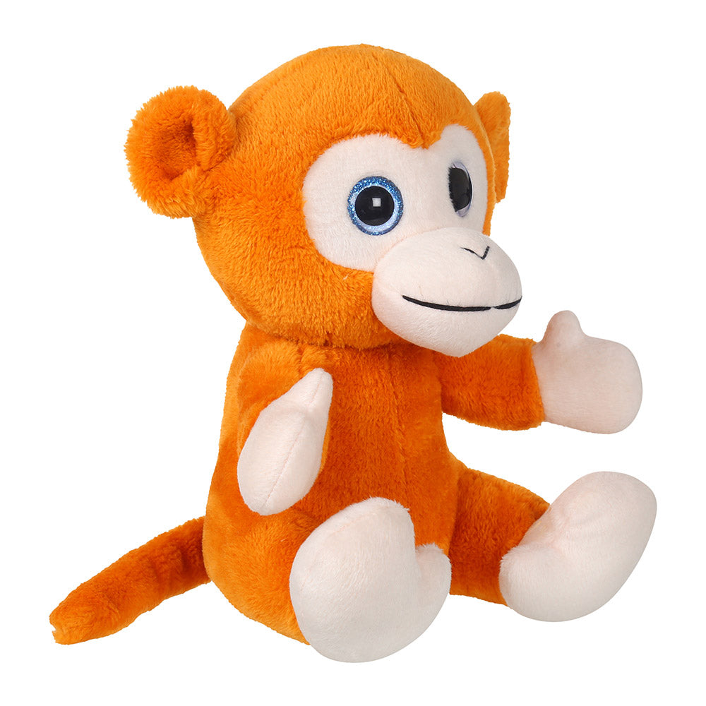 Mirada Light Brown Plush Stuffed Toy Glitter Eye Monkey Soft Toy - 25cm