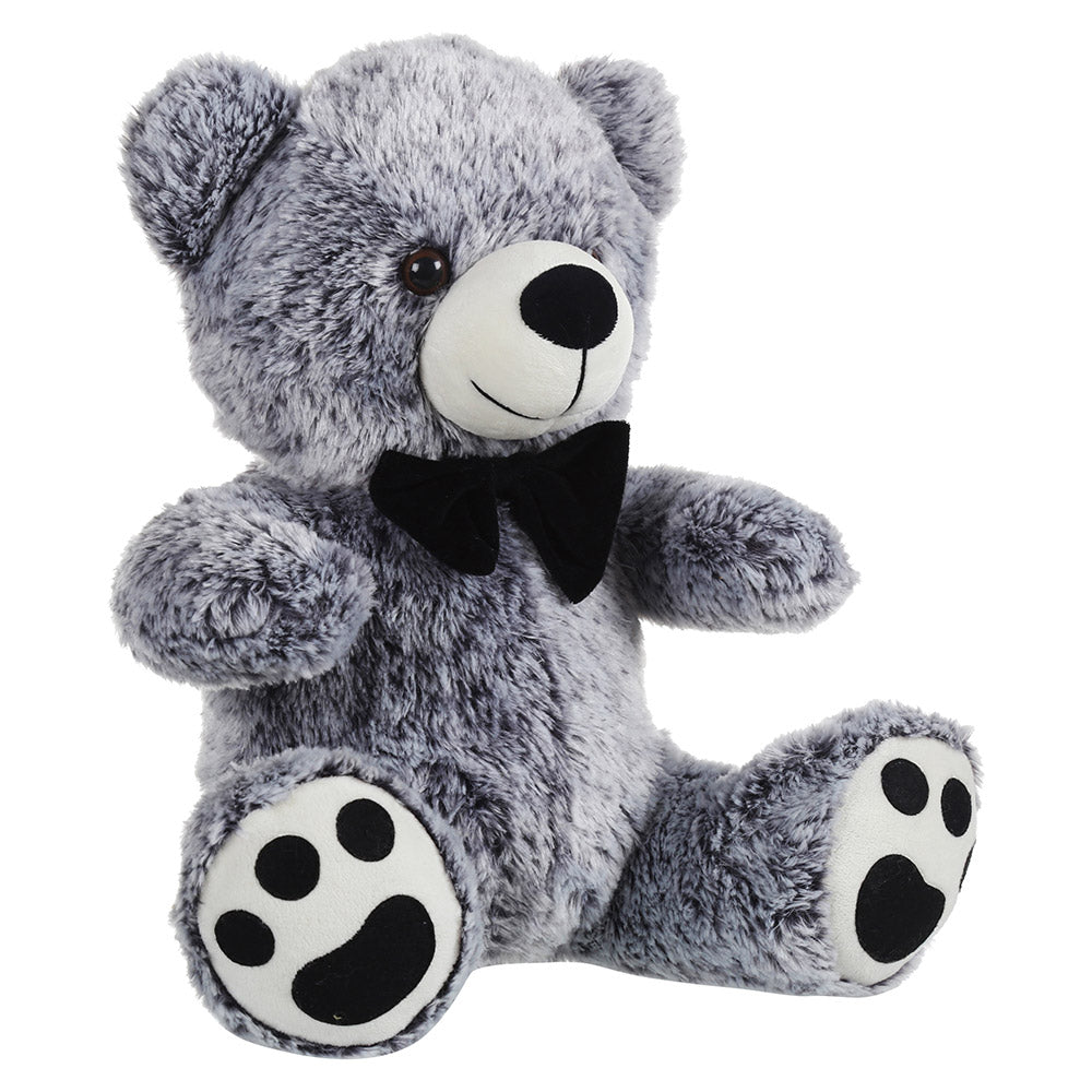 Mirada 32cm Sitting Bear Soft Toy - Dual Black