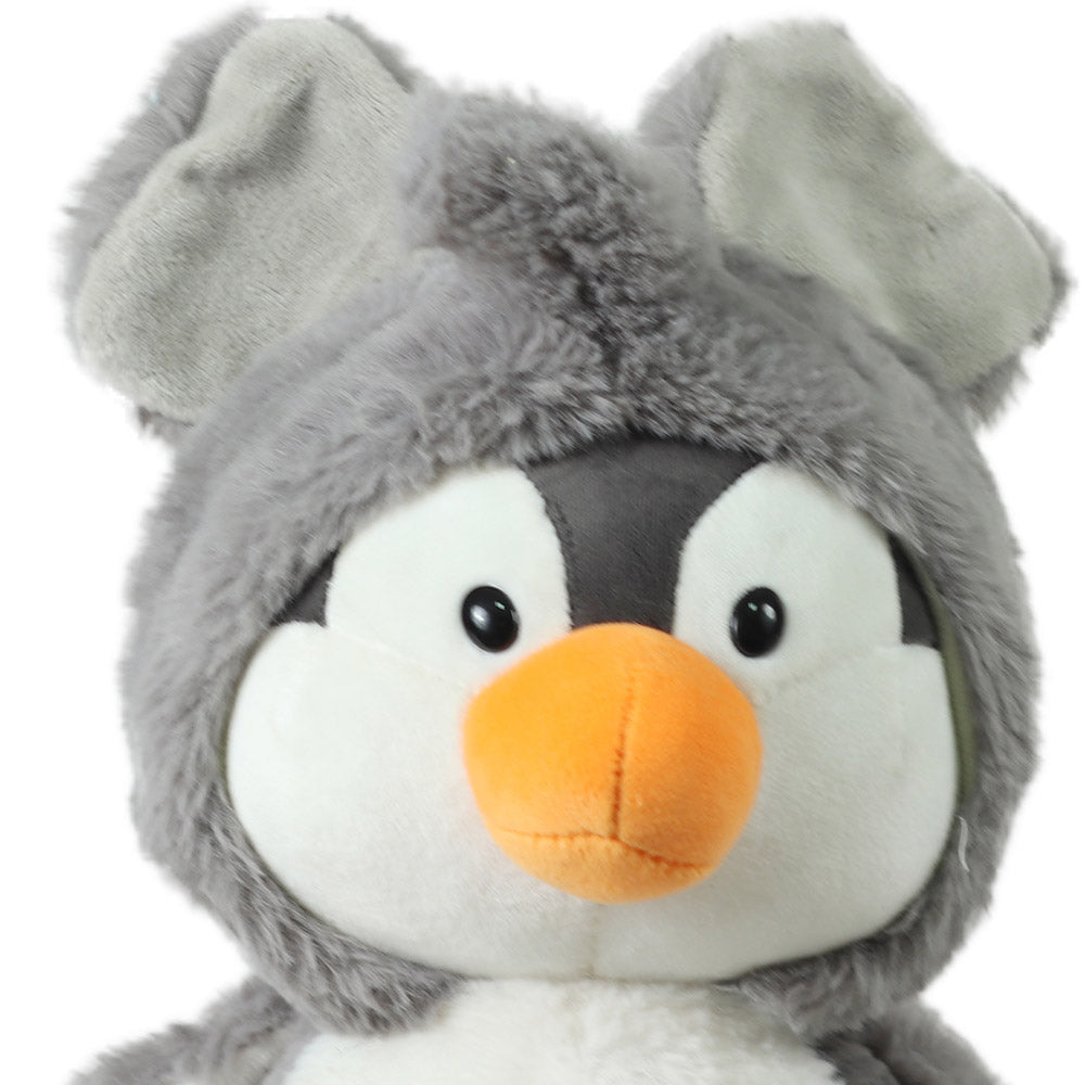 Mirada Super Soft Hoodie Penguin Soft / Plush Toy-Grey -25CM