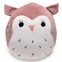 Mirada 30cm Super Soft Owl Cushion Toy - Coral