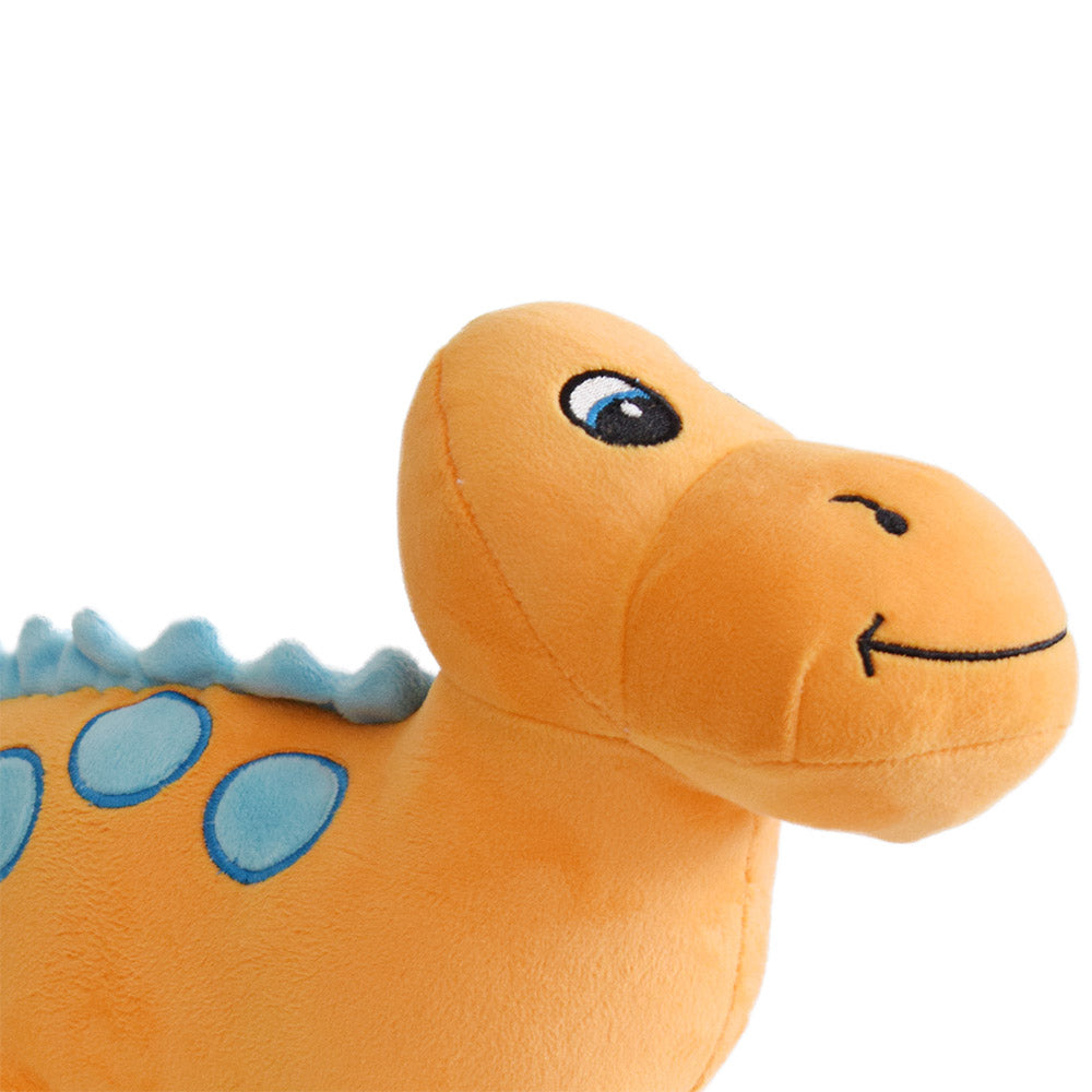 Mirada Super Soft Plush Stuffed Orange Dinosaur Soft Toy -30 cm