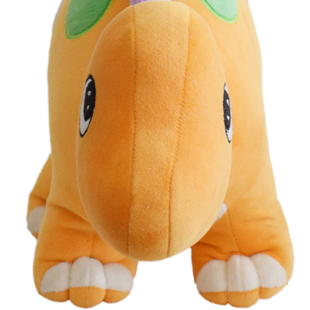 Mirada Super Soft Plush Stuffed Orange Dinosaur Soft Toy -50 cm