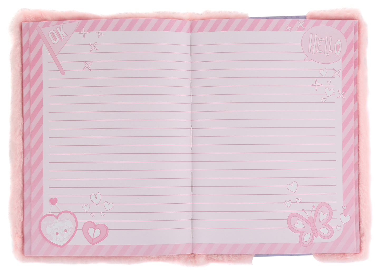 Mirada Whimsical Unicorn Plush Notebook with Lock