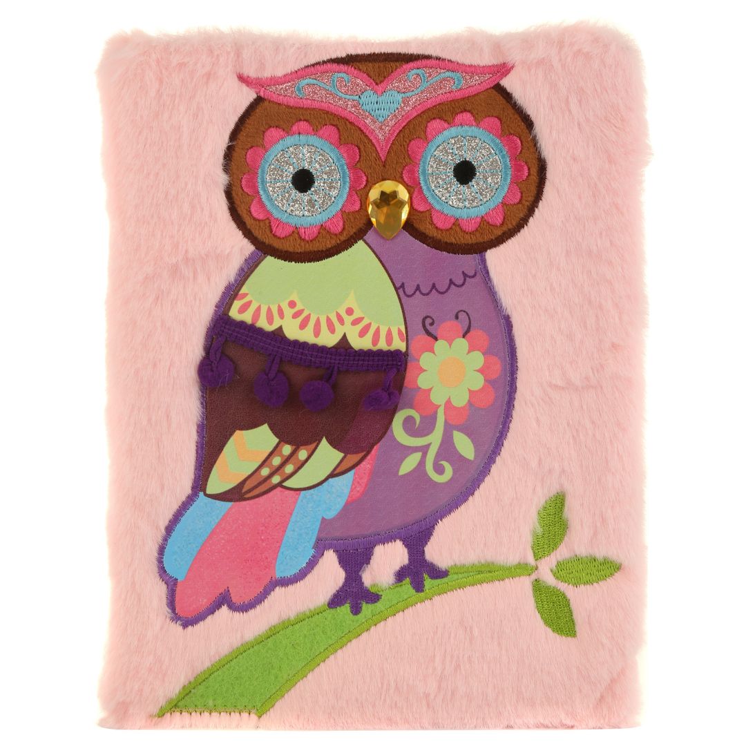 Mirada Winky the Owl Plush Notebook
